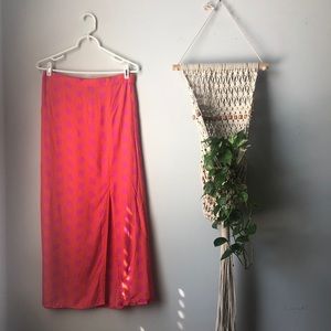 escapada Pink/Tangerine Santorini Midi w/ Slit
